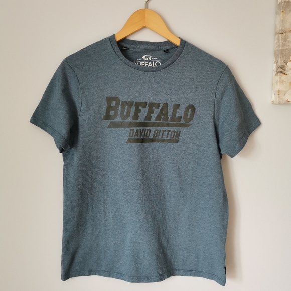 Buffalo David Bitton Men's Tshirt S/S round neck M - Picture 2 of 2